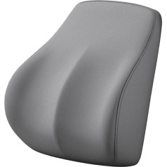 Homirty Ergonomic Lumbar Cushion Car, Lumbar Cushion, Back Cushion Car, Lumbar Support Cushion, Back Rest to Relieve Back Support Cushion, Memory Foam Lumbar Support Cushion (Grey)