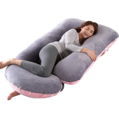 SHANNA Pregnancy Pillow, U-Shaped XXL, Large Nursing Pillow, Side Sleeper Pillow, U Shape Body Pillow with Removable and Washable Cover, 70 x 145 cm Pregnancy Pillows