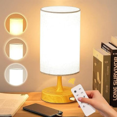 Caromolly Daylight Lamp 10000 Lux Light Therapy Lamp, Daylight Lamp with Remote Control, 3 Colour Temperatures & 4 Brightness Levels & Timer, Full Spectrum Lamp for Home (Wood Grain)