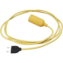 creative cables - Silicone Snake Light with Switch and Plug - Bulb Not Included - Yellow