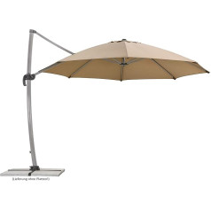 Schneider Rhodos Rondo Parasol, Sand, 350 cm Round, Aluminium Frame, Polyester Covering, 22.4 kg