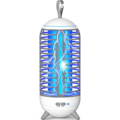 Dnenellr Electric Insect Killer, 10 W Mosquito Trap, Portable, LED 2-in-1 Mosquito Lamp with UV, 360° Mosquito Protection, Insect Catcher, Insect Trap for Kitchen, Bedroom, Camping and Other Indoor