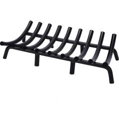 MYFIREPLACEDIRECT Fireplace Grate Heavy Duty Firewood Holder Grates Solid Round Steel Indoor Outdoor Camping Fireplace Wood Burning Fireplace Accessories Tools (23
