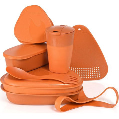Light My Fire to Go Reusable Crockery Set, Cutlery and Storage Containers Mealkit Organic 8-Piece Made in Sweden