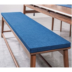 Bench Cushion, 2/3 Seater Garden Bench Cushions, Thick Bench Seat Pads, Non-Slip Garden Furniture Cushions for Patio Kitchen, Indoor Outdoor(Blue,180x35cm)