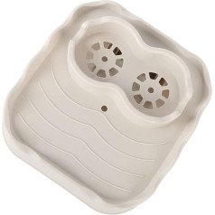 Pssopp Hot Tub Table, PureSpa Tray, Spa Bar, Hot Tub Side Table, Non-Slip Side Table with Cup Holder, Tray Table for Hot Tub Drinks (Beige)