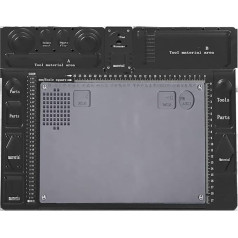 Mikroskop-Zubehör, multifunktionales Aluminiumlegierungspad für Mikroskop, hohe Hitzebeständigkeit und zuverlässige Leistung (schwarz)
