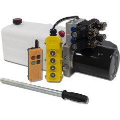 Flowfit 24V DC Dual Magnetic Dispenser, Hydraulic Powerhouse with 4.5L Tank, Hand Pump and Wireless Remote ZZ016239