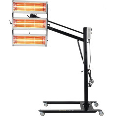 Paint Curing Lamp 3600W Shortwave Infrared Paint Curing Lamp Heater Dryer High Heat Dissipation Performance