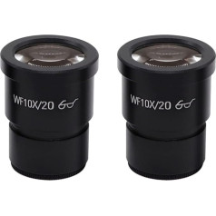 Mikroskop-Zubehör, Weitwinkel-Trinokular-Mikroskop-Okulare, WF10X WF20 Mikroskop-Zubehör, Haltbarkeit und zuverlässige Leistung (2 Stück WF20X)