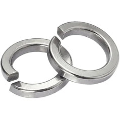 TAuyuGCT Metallscheiben Federscheibe GB93 Split Lock elastische Dichtung M1,6 M2 M2,5 M3 M4 M5 M6 M8 M10 M12 M14 M16 M18 M20 M22 M24 M27(200pcs M1.6)
