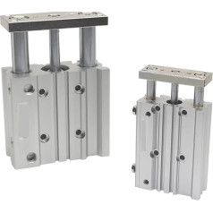 Pneumatik-Luftzylinder, Kompaktführer Zylinderluftpneumatikzylinder mit Führungsstab Bohrung 20 25 mm Hub 20-200 mm MGPA20-50 MGPA25-100Z MGPA25-150Z für automatische Ausrüstung (Color : 30mm Stroke