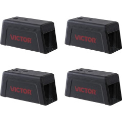 Victor M241 Indoor Electronic Rat and Mouse Trap, No Touch, No Vision, Electric Rat and Mouse Trap - 4 Traps