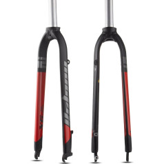 BOLANY Bicycle Fixed Forks 1-1/8 Inch Threadless Straight Headset Universal 26/27.5/29 Inch Disc Brake 9 mm QR MTB Front Forks Made of Aluminium Alloy Super Lightweight Bicycle Forks