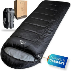 EXPLORER® EF-200 XXL Blanket Sleeping Bag -18 °C + 3 °C [400 GSM] Sleeping Bag Guest Blanket 3-4 Seasons 220 x 80 cm Winter Adults Ideal for Outdoor, Camping, Trekking, Festival and Travel PFC-Free