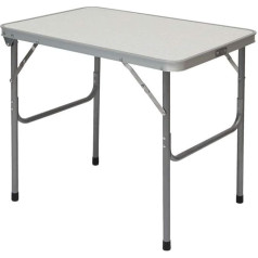AMANKA Camping Table in Aluminium and MDF| Case Shaped with Carry Handle Steel Frame Portable Folding Table for Picnic Garden BBQ ca. 70x50x60 cm