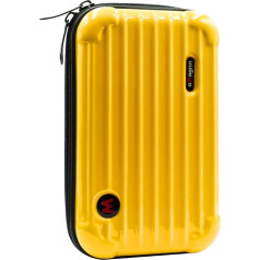 Camera Travel Case Compatible with Insta360 X4 Protective Case Hard Shell Waterproof Storage Bag for Insta 360x4 Action Camera Accessories, yellow, Compact