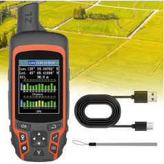 ZHJOPP Land Meter, Portable USB Land Measuring Device, 2.4 Inch Display, Land Surveying, Land Navigation, 2500mAh, Portable Mini Handheld with High Precision