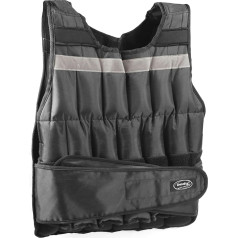 Fitness Weighted Vest 20 kg Weight Adjustable Black Size Adjustable for Men and Women