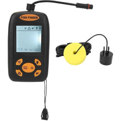 Portable Fish Finder, Portable Kayak Fish Finder, Sonar Sensor, Water Depth Meter with LCD Display, Alarm Function for Kayak Boat Ice Fishing, 2 Feet to 328 Feet Deep