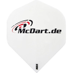 Set of 20 Dart Flights White with Desired Print, Logo/Image