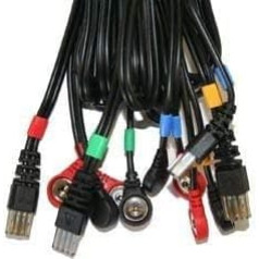 Compex Set of 4 Cable A Snap 8P for Electric Stimulator Mi Sport 500, MI Fitness Trainer