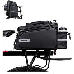 WILDKEN 3-in-1 Bicycle Pannier Rack Waterproof Bicycle Bags for Pannier Rack Lockable 30L Bicycle Pannier Rack Bag Expandable Bicycle Bags Rear Pannier Rack for Ebike MTB Photographers