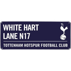 Official Tottenham Crest Football Stadium Metal Street Sign (40x18cm)