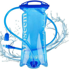 Moseem Hydration Bladder 2L Water Bladder for Hiking Backpack Hydration Backpack, BPA-Free Water Bladder, Leak-proof Water Reservoir Storage Bag for Running, Hiking, Cycling