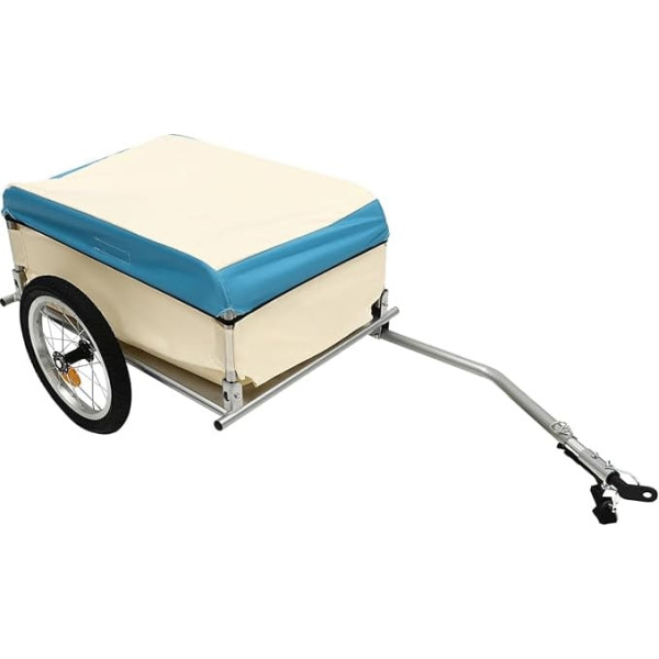 Bicycle Load Trailer, Bicycle Trailer with Transport Box, Hand Trolley, Hand Trolley Trailer for Bicycle, Storage Box, Size 52 x 69 x 27 cm, 50 kg Load