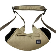 Electric Hand Muffs, Rechargeable Hand Warmer Muff, Portable Hand Warmer Bag, Heating Bag with Three Temperature Levels for Women, Children, Hunting, Camping
