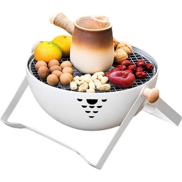 Tragbarer Grillofen, Reise-Holzkohleofen, Heimkocher, Camping-Holzkohleofen, langlebiger Grill, Outdoor-Holzkohlegrill, Grillofen, Holzkohlekochofen, BBQ-Campinggrill, verstellbarer Holzkohleg