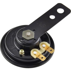 LBBJHVA Motorradhupe, 6 V, schwarz, elektrische Hupe, laut 105 dB, Schock, Universal, 18 W, 1,5 A