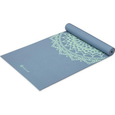 Gaiam Yoga Mat - Premium 5mm Pressure Thick Non-Slip Exercise and Fitness Mat for All Types of Yoga, Pilates and Floor Training (172.7 x 61 x 5mm)