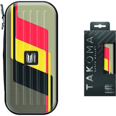 Target Darts Unisex Adult Dimitri Van den Bergh Takoma Darts Bag, Sand, Black, Yellow and Red, Standard