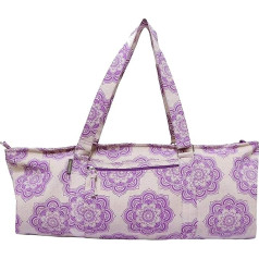 Yoga Mat Bag - Jute/Cotton Mandala Print Luxury Printed Yoga Mat Bag Ideal for Yoga and Pilates Size - 29