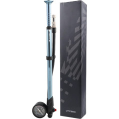 Bicycle Tyre Pump, Bicycle Pump, Portable Mountain Bike Tyre Pump with Pressure Gauge, Precise Portable Tyre Pump, Tyre Pump with Pressure Gauge, Lightweight Floor Pump for Bicycles