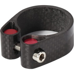 ZHAOQIN Fahrrad Sattelklemme Ultraleichte Kohlefaser-Fahrrad-Sattelstützenklemme Sattelrohrklemme Rennrad- oder MTB-Mountainbike-Sattelstützenklemme 31,8 mm 34,9 mm Klemme Sattelkloben(31.8mm)