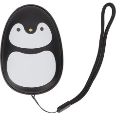 Black Penguin Shape Hand Warmer Power Bank, 2 in 1 Electric Hand Warmer, Rechargeable Hand Warmer for Camping, Hunting, Fishing, USB Hand Warmer