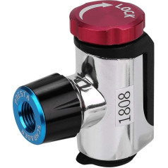 RiToEasysports Bicycle Tire Inflator Head, CO2 Cartridge Pump Ball, Portable Mini Air Inflator Head for Road and Mountain Bikes