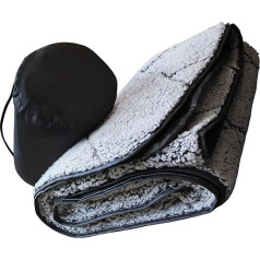RPFROP Camping Picknick Matte Tragbare Fleece Außendecke Weich Feuchtigkeitsbeständig Faltbare Matte Wasserdicht Überwurfdecke Langlebig