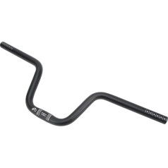 SPYMINNPOO U Shaped Foldable Bicycle Handlebar, Aluminum Alloy Bicycle Dovetail Handlebar, Bicycle Riser Handlebar for Brompton, Black