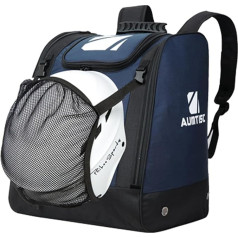 AUMTISC Ski Boot Backpack for Skiing, Snow, Sports Equipment, Travel Bag, Jacket, Helmet, Goggles, Gloves & Accessories, Ventilation Eyelets, Snow Drainage