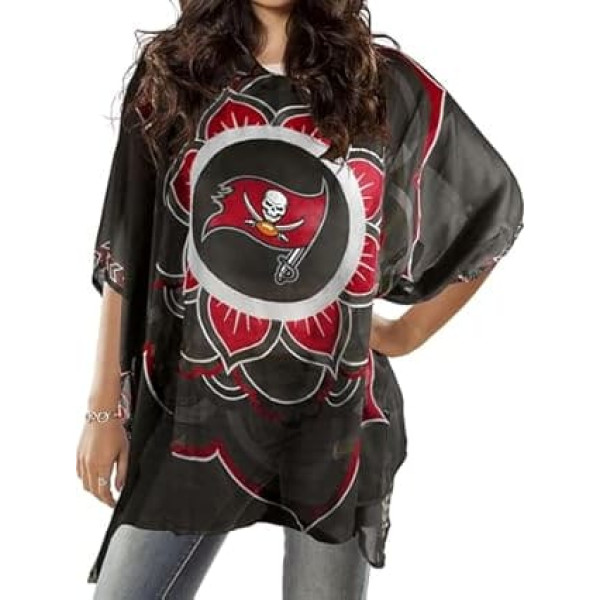 Littlearth NFL Sheer Caftan with Flower Design