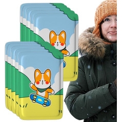 Körperwärmer für kaltes Wetter - Cartoon-Körperwärmer mit Kleber 10 Stück | Selbstheizendes Wärmepaket, sofortiger Handwärmerbeutel für Camping, Outdoor, Männer