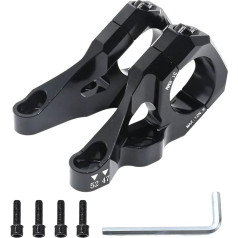 Aynaxcol Direct Mount Fahrradvorbau, 31,8 mm, Lenkerklemme, Mountainbike, leicht, einteilige Konstruktion, Vorbauerhöhung für Doppelkronengabeln