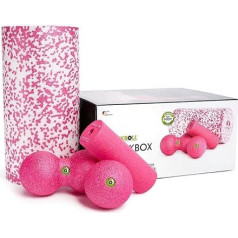 BLACKROLL Unisex's Foam Roller Set, BLACKBOX MED-Pink, One Size