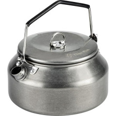 Thous Winds 1L Camping Kettle, Portable Camping Teapot, Lightweight Stainless Steel Teapot, Fast Heating Boiling Water for Outdoor, Campfire, Hiking, Camping, Picnic