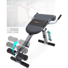 Sportstech Unique 3-in-1 Back & Abdominal Trainer, Incline Bench, Folding Weight Bench, Multifunctional Weight Bench with Leg Curler, Back Trainer for Home, German Quality Brand, BRT200