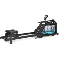 Water Rowing Machine, CF AquaRower Pro, Water Rowing Machine for Home, LCD Display, Adjustable Footrest, 17L Water Tank, Aluminium Rail, Rowing Machine Max Load 150 kg